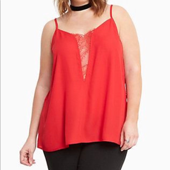 torrid Tops - Torrid lace inset cami